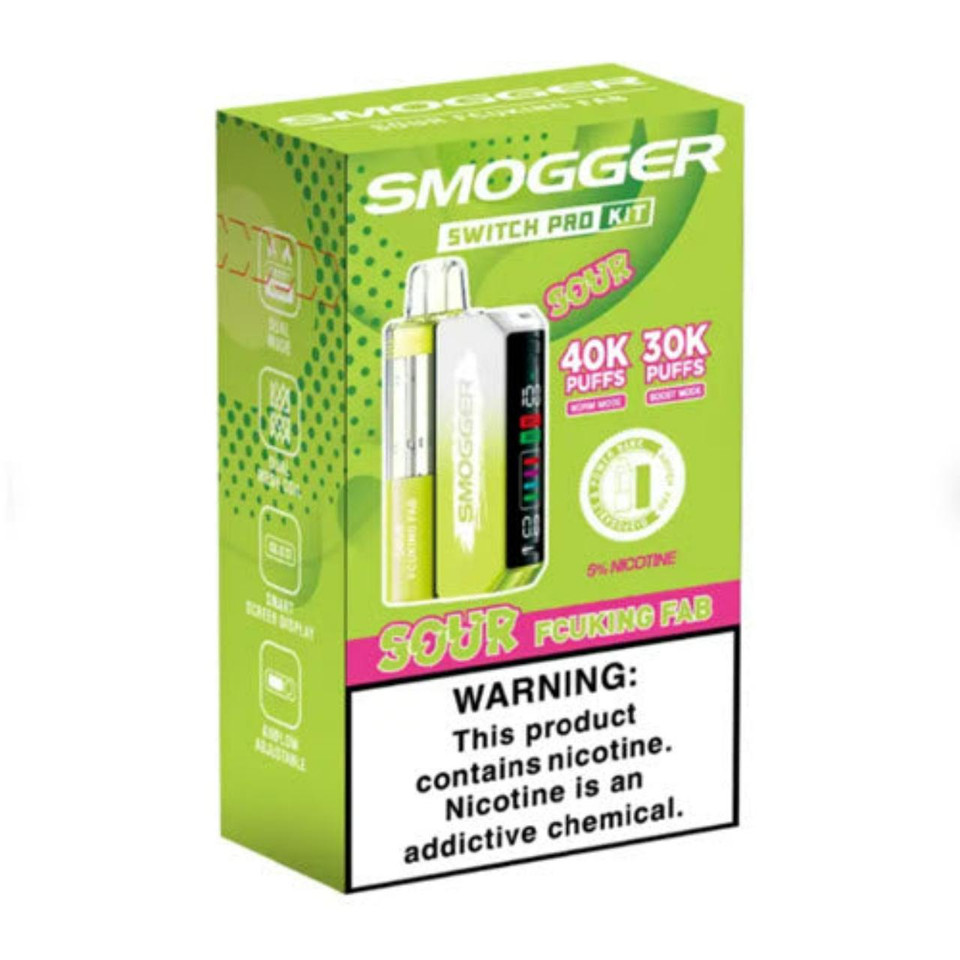 Smogger Switch Pro Kit 40K Puff Disposable Sour Fcuking Fab