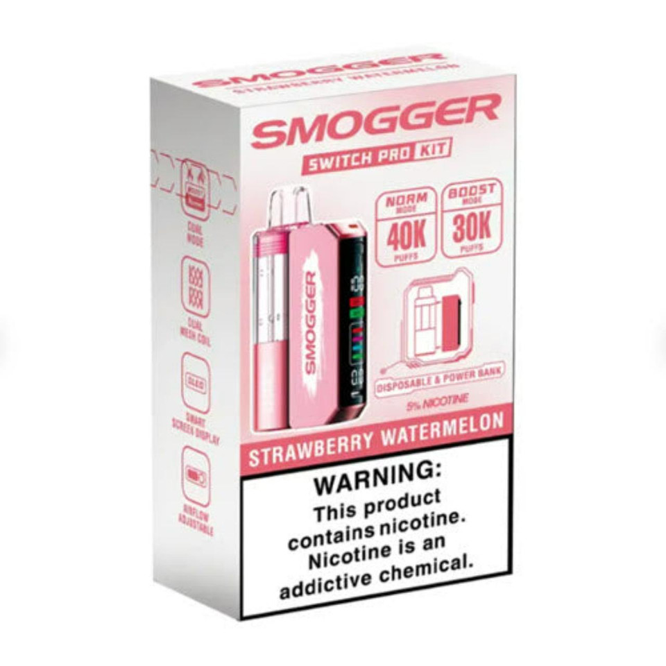 Smogger Switch Pro Kit 40K Puff Disposable Strawberry Watermelon