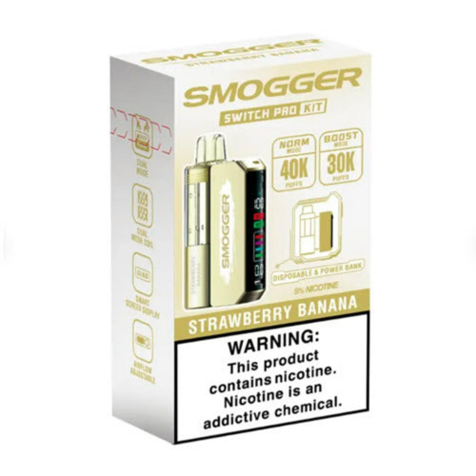 Smogger Switch Pro Kit 40K Puff Disposable Strawberry Banana