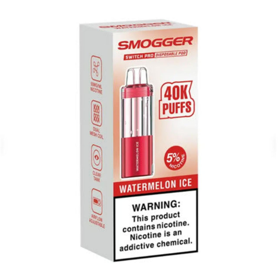 Smogger Switch Pro 40K Pre-filled Replacement Pod Pack of 1 Watermelon Ice