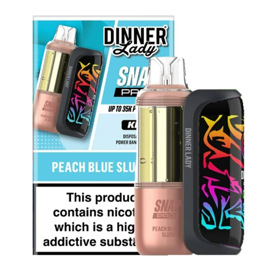 Dinner Lady Snap Pro Kit 35K Puff Disposable Peach Blue Slushy