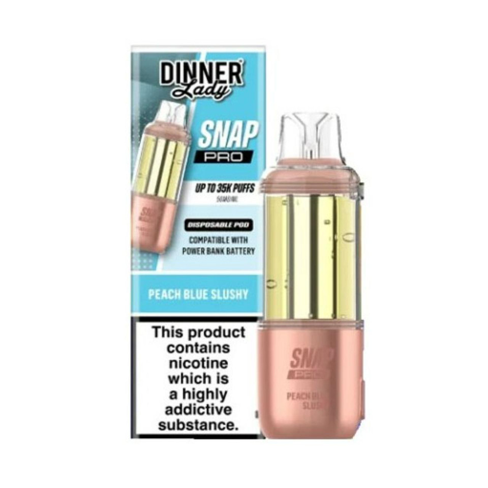 Dinner Lady Snap Pro 35K Replacement Pod Cartridge - 1PK Peach Blue Slushy