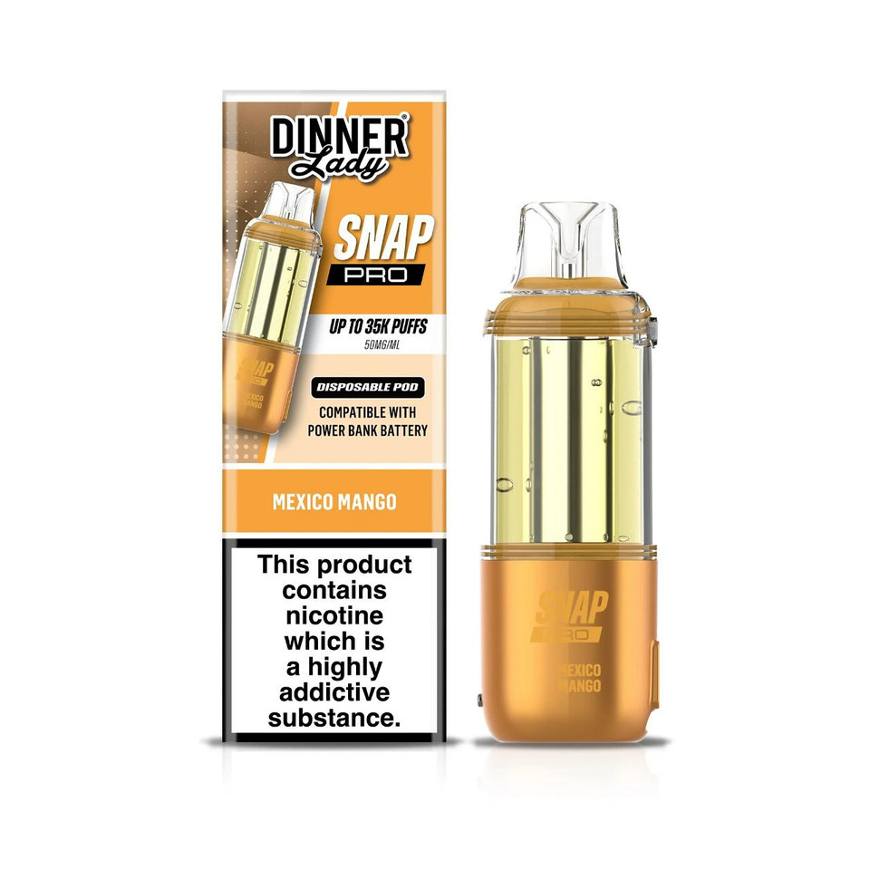 Dinner Lady Snap Pro 35K Replacement Pod Cartridge - 1PK Mexico Mango