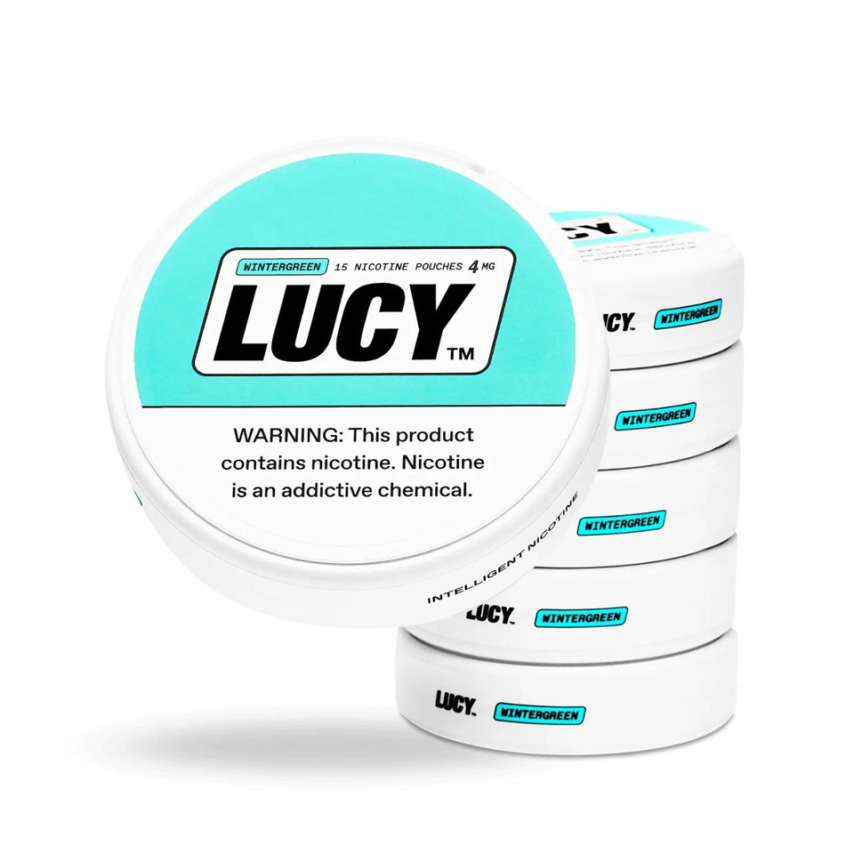 Lucy Nicotine Pouches - 5PK Winergreen - 4MG
