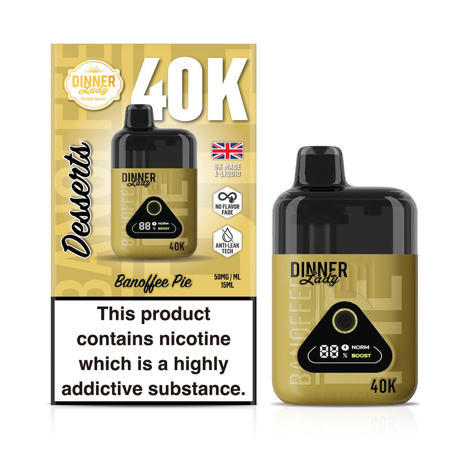 Dinner Lady Desserts 40K Puff Disposable Banoffe Pie
