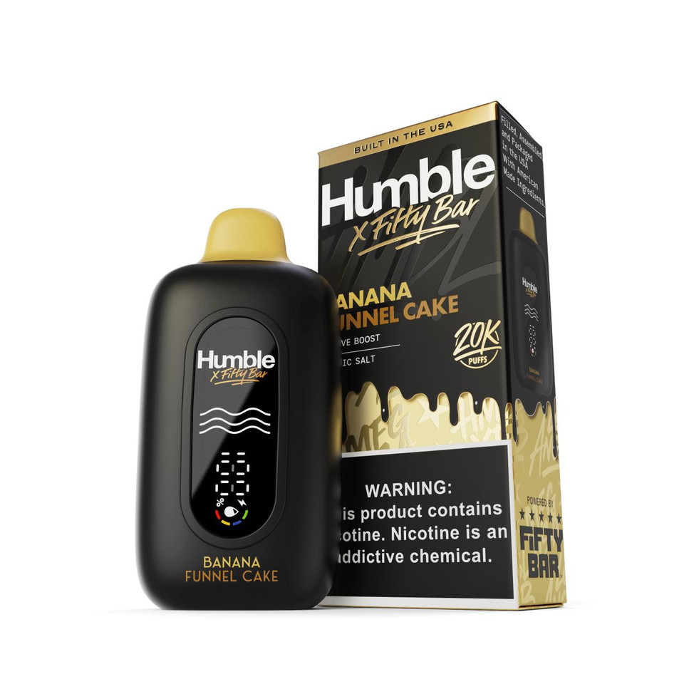 Humble x Fifty Bar 20K Puff Disposable-Banana Funnel Cake