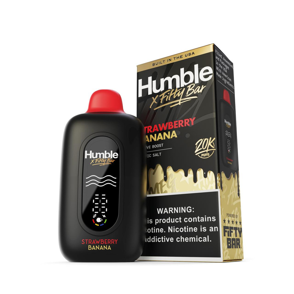 Humble x Fifty Bar 20K Puff Disposable-Strawberry Banana