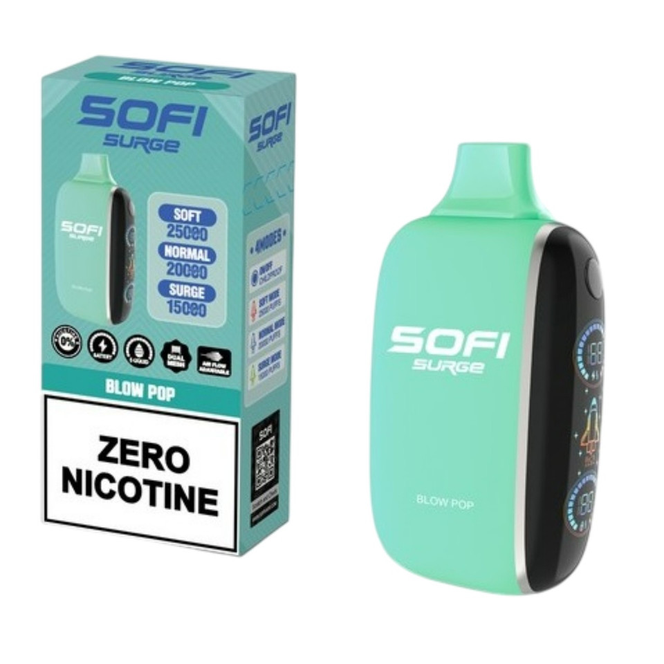 Sofi Surge Zero Nicotine 25000 Puff Disposable Blow Pop