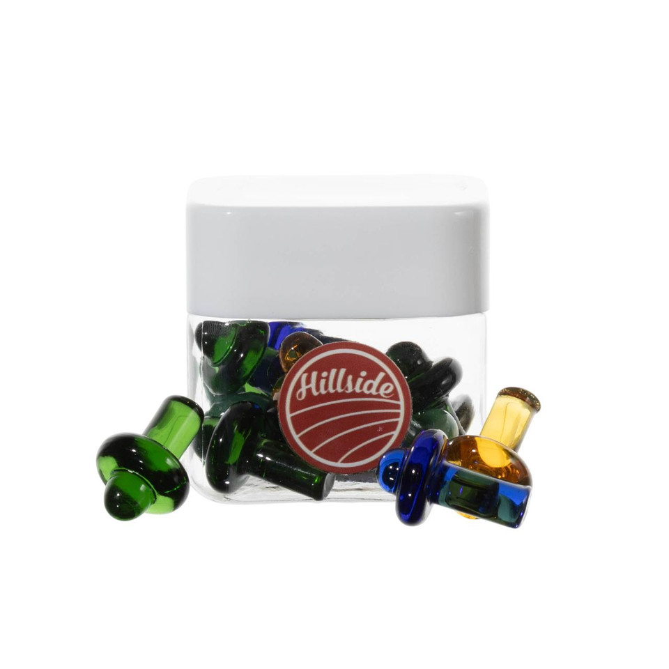 Hillside Glass Carp Plug Glass Carb Cap Jar 12PK