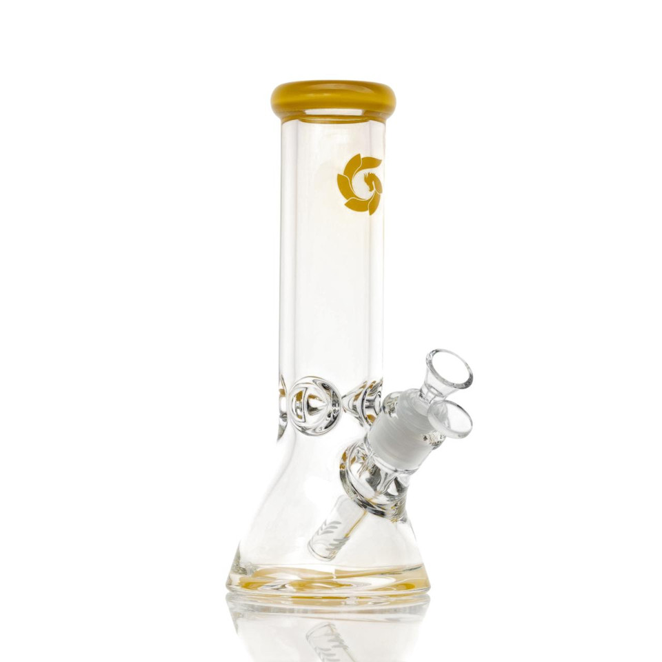 Hillside Water Pipes Beaker 9MM-Yellow