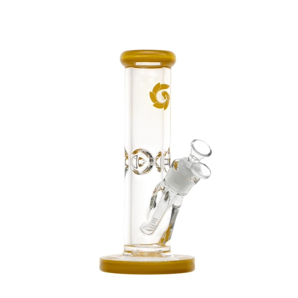 Hillside Water Pipes Beaker 9MM-STRAIGHT YELLOW