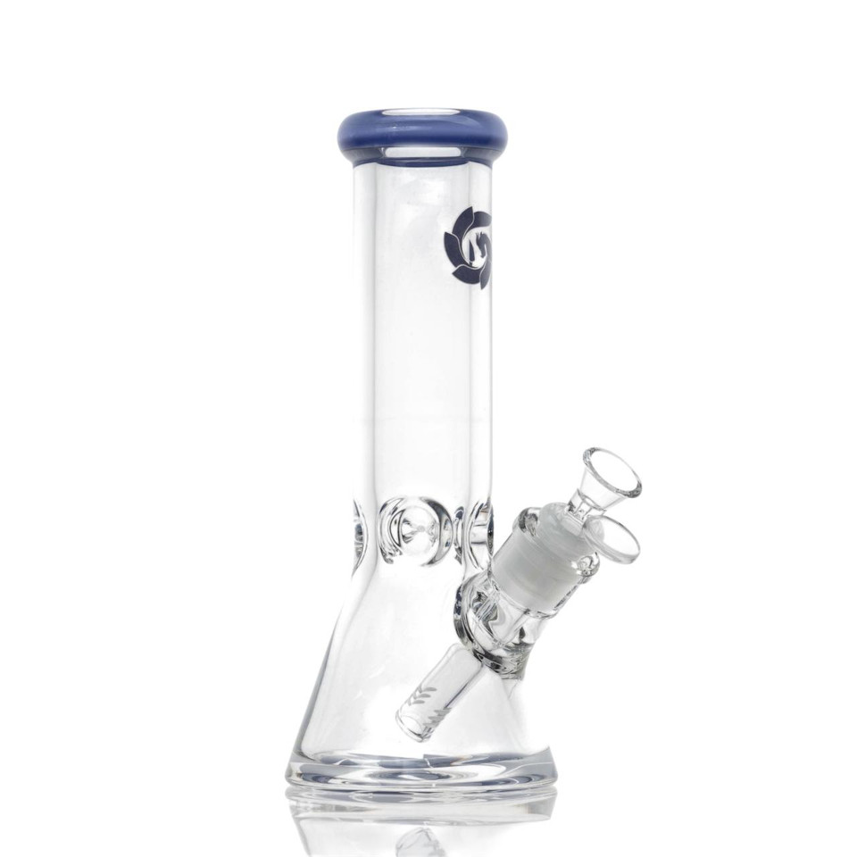 Hillside Water Pipes Beaker 9MM-LIGHT BLUE
