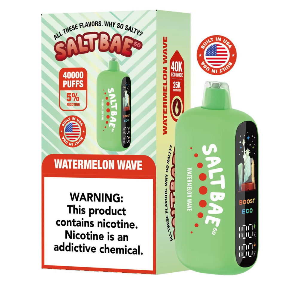 Salt Bae 50 40K Puff Disposable Watermelon Wave
