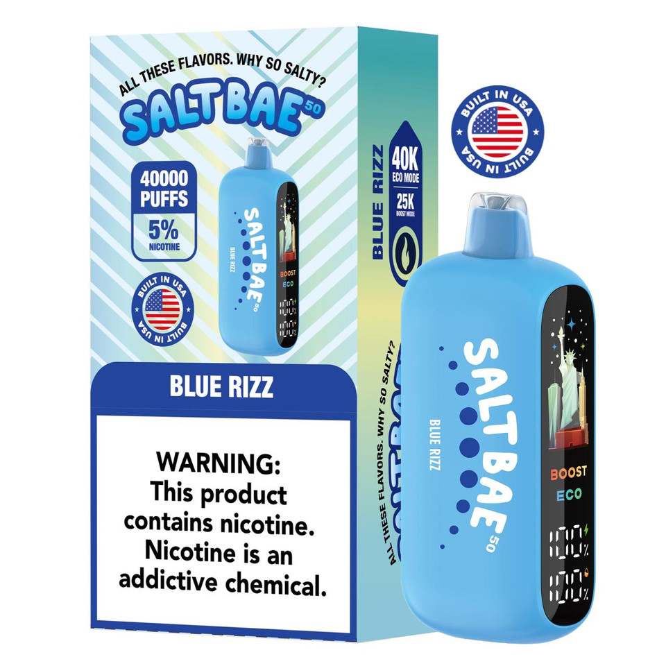 Salt Bae 50 40K Puff Disposable Blue Rizz