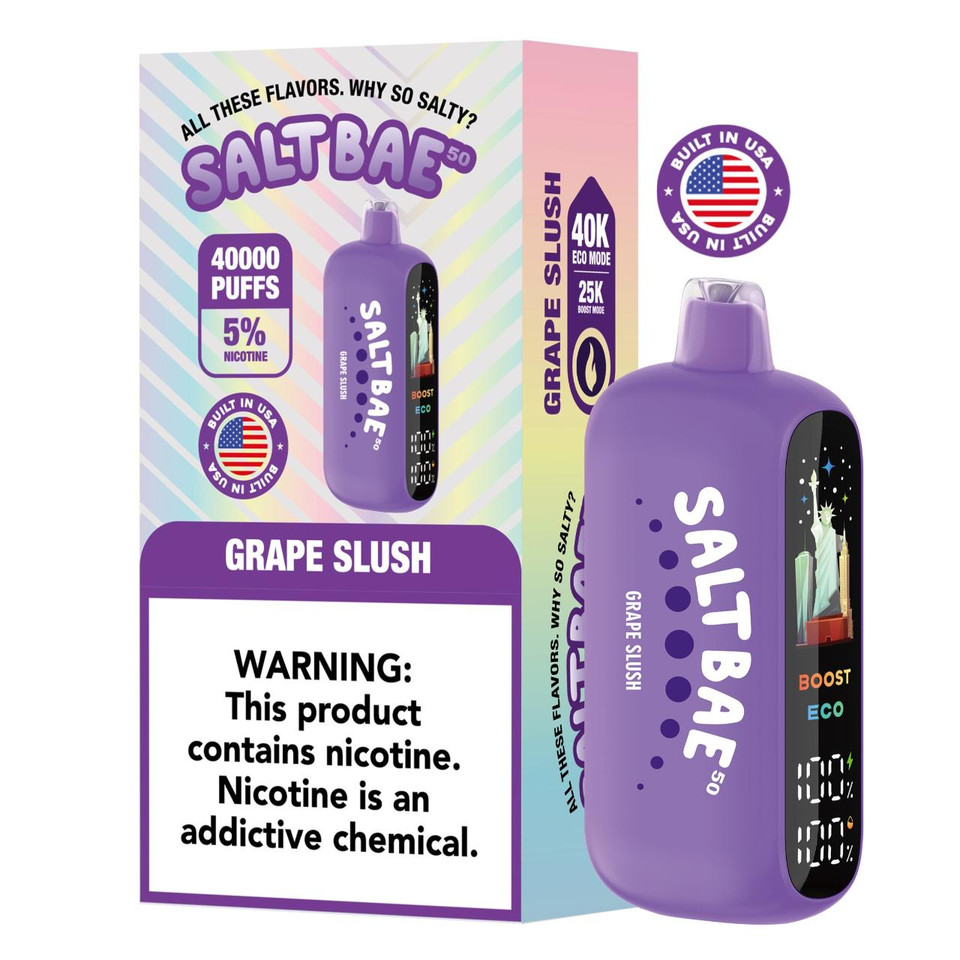 Salt Bae 50 40K Puff Disposable Grape Slush