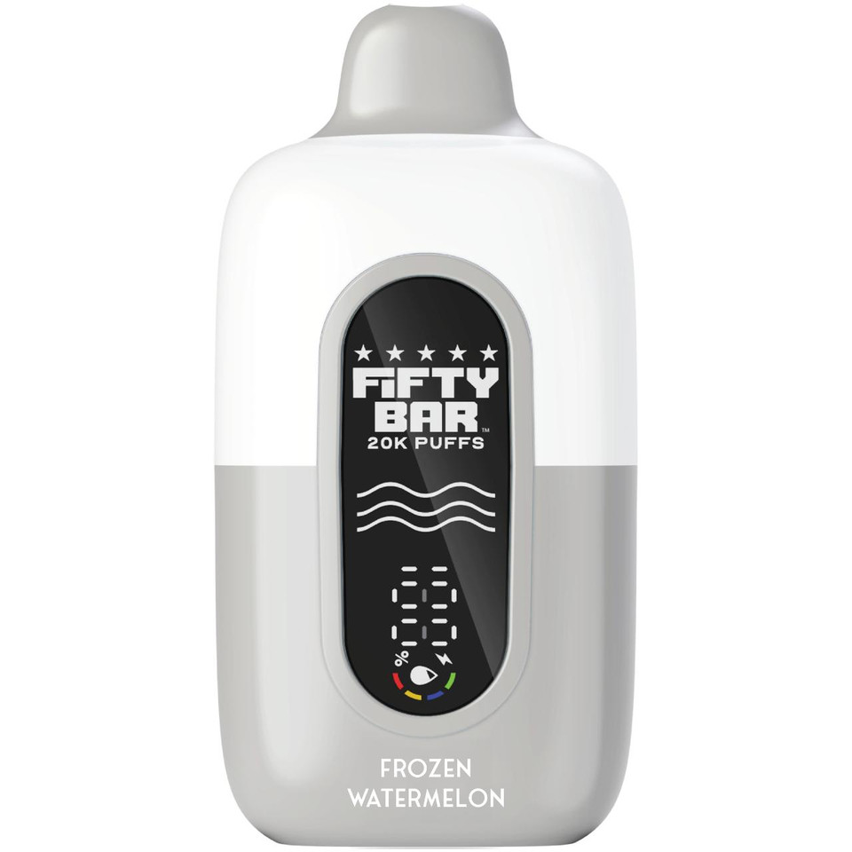 Fifty Bar V2 Silver Series 2% 20000 Puff Disposable Frozen Watermelon