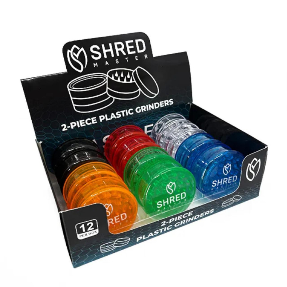 Shred Master Hemp Grinder 2PC 12CT Plastic