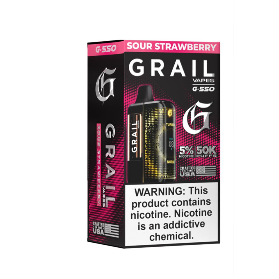 Grail G550 50K Puff Disposable Sour Strawberry