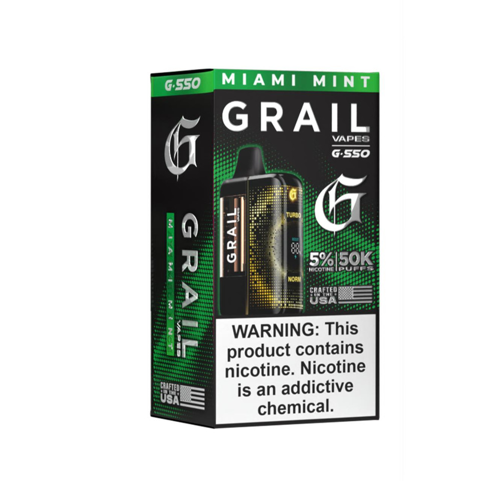 Grail G550 50K Puff Disposable Miami Mint