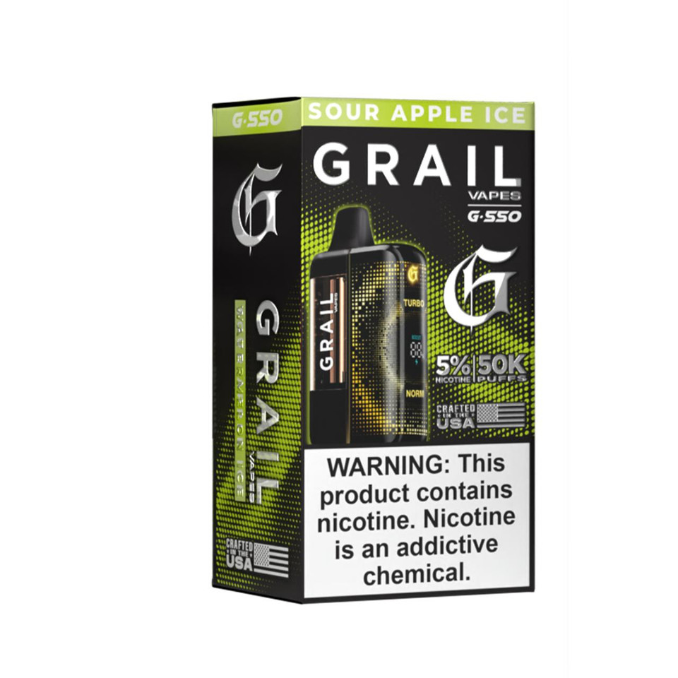 Grail G550 50K Puff Disposable Sour Apple Ice