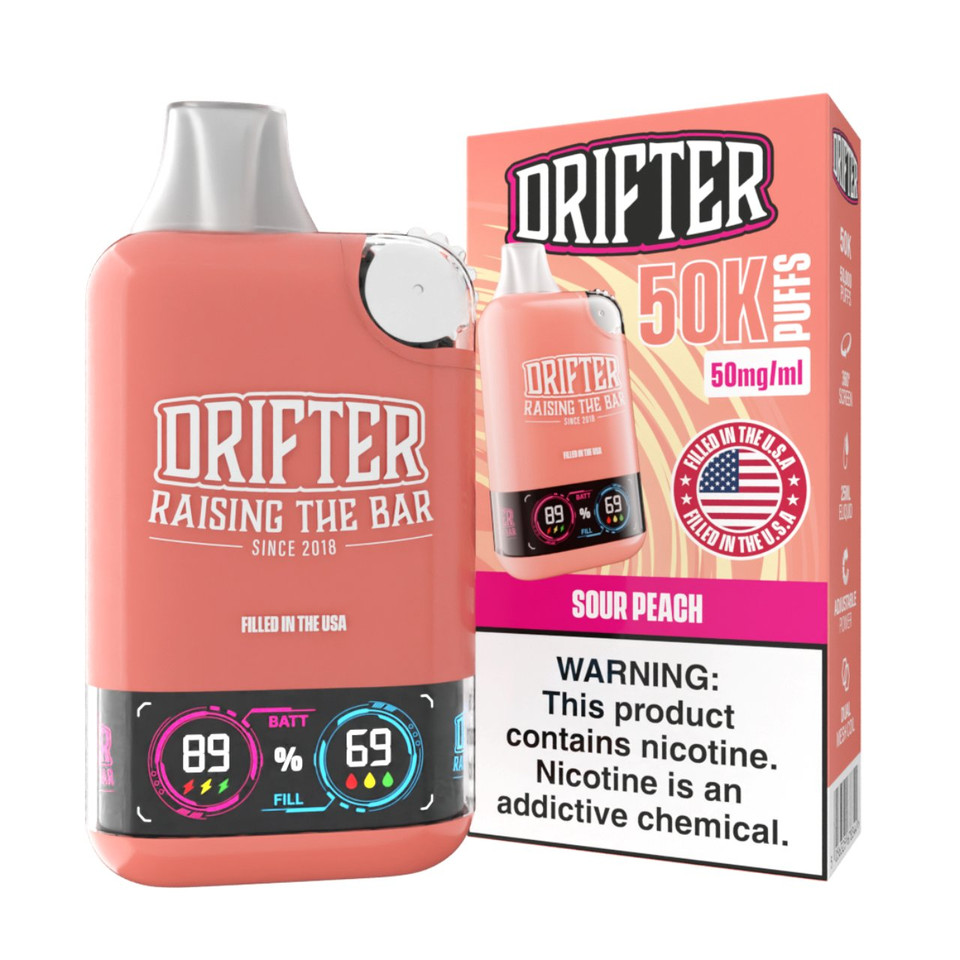 Drifter Bar 50K Puff Disposable Sour Peach