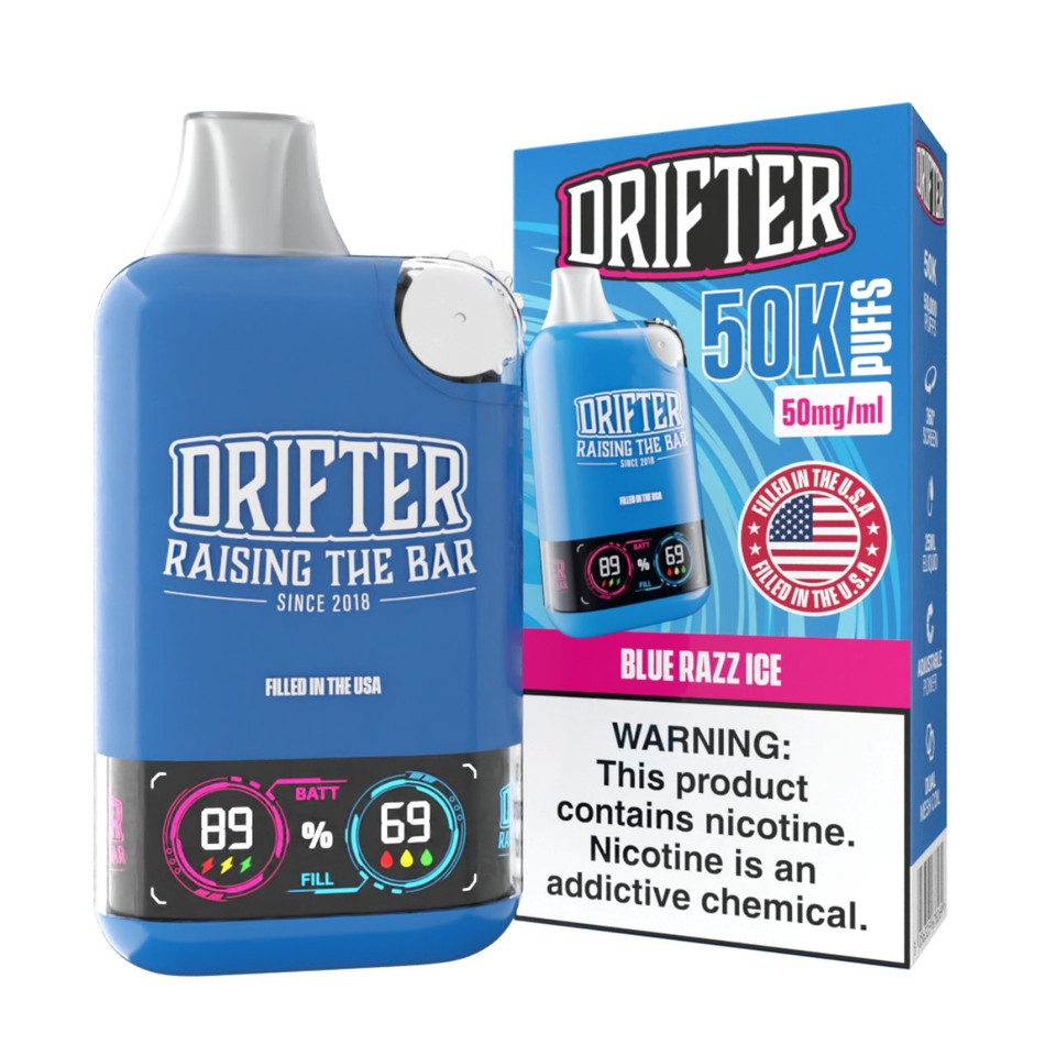 Drifter Bar 50K Puff Disposable Blue Razz Ice