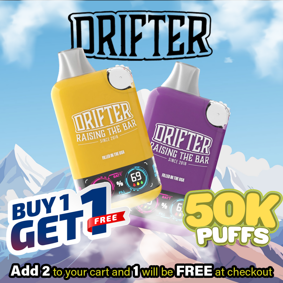 Drifter Bar Disposable (50000 Puffs) - Buy 1 Get 1 Free