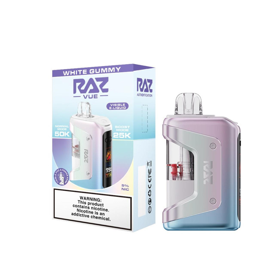 Geek Vape Raz VUE Kit 50K Puff Disposable-White Gummy