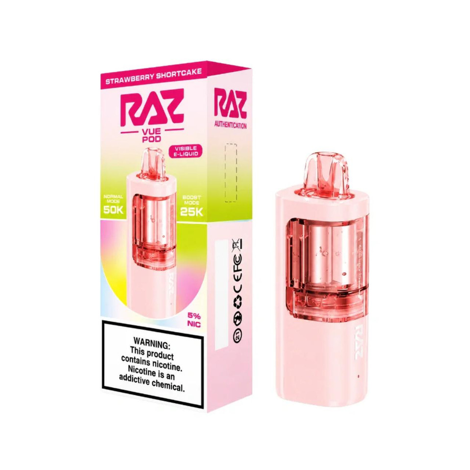 RAZ VUE 50K Replacement Pod Cartridge - 1PK Strawberry Shortcake
