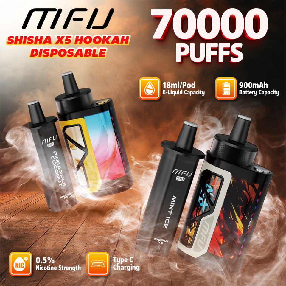 MFU SHISHA X5 Hookah Disposable (70000 Puffs)
