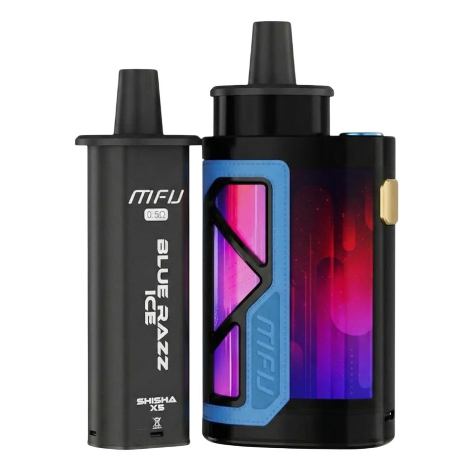 MFU SHISHA X5 Hookah 70K Puff Disposable Blue Razz Ice