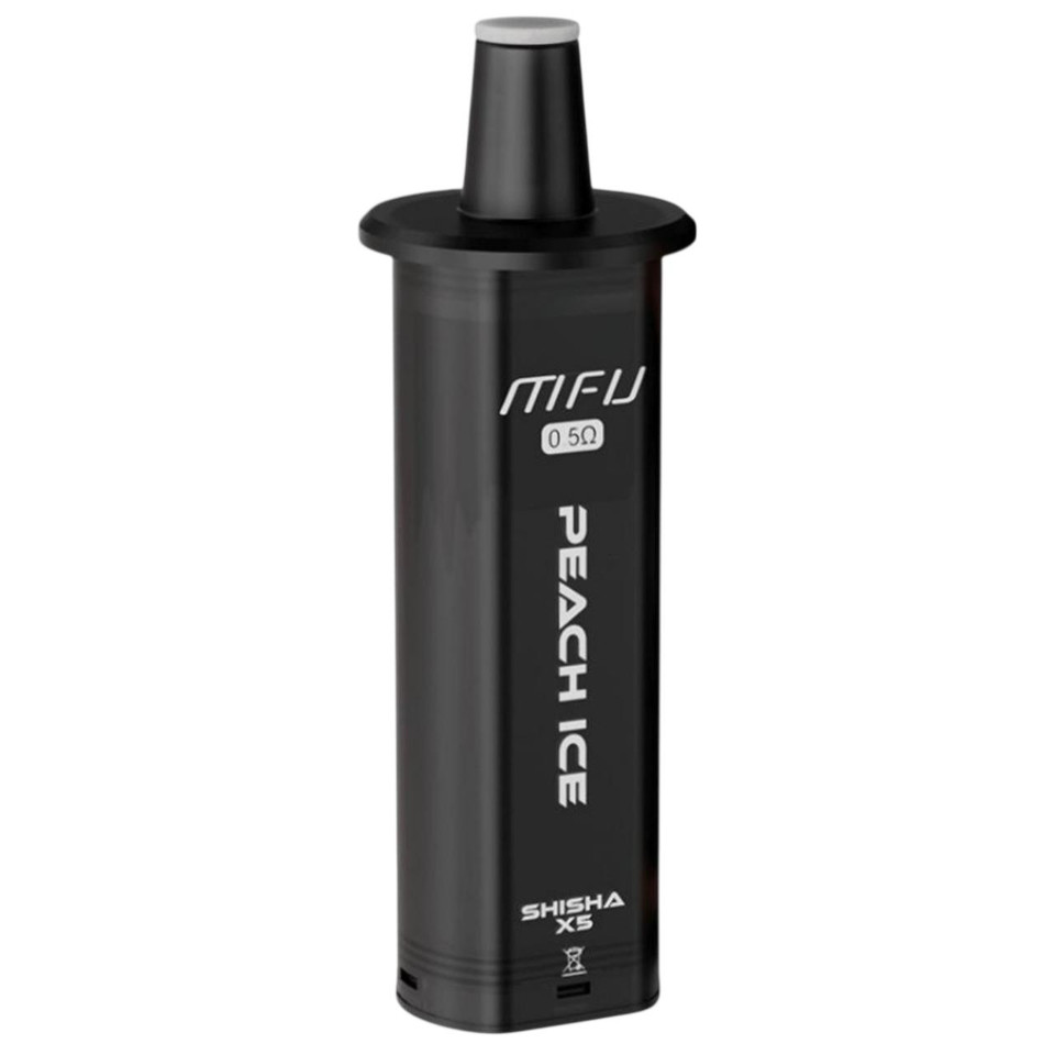 MFU SHISHA X5 Hookah 35K Replacement Pod - 1PK Peach Ice