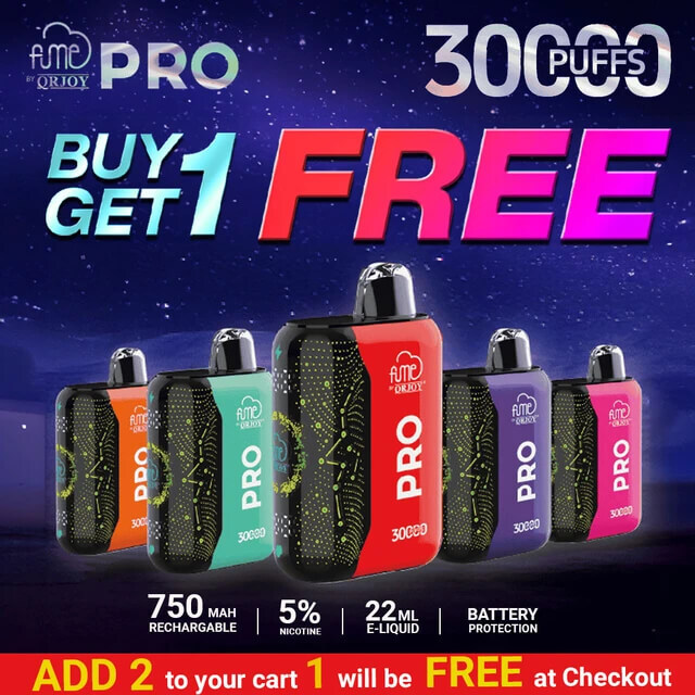 FUME Pro Disposable (30000 Puffs) - Buy 1 Get 1 Free
