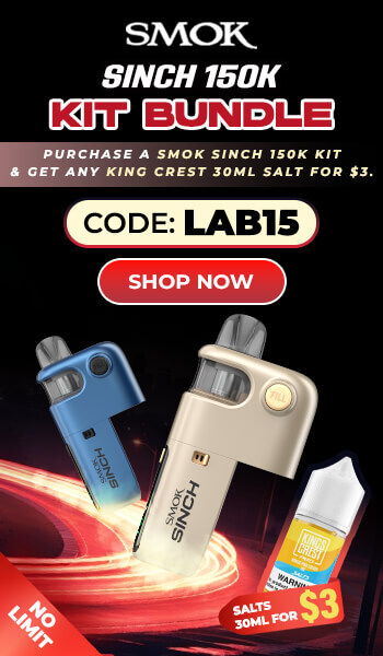 Buy sinch and get king crest salt 30ml at $3