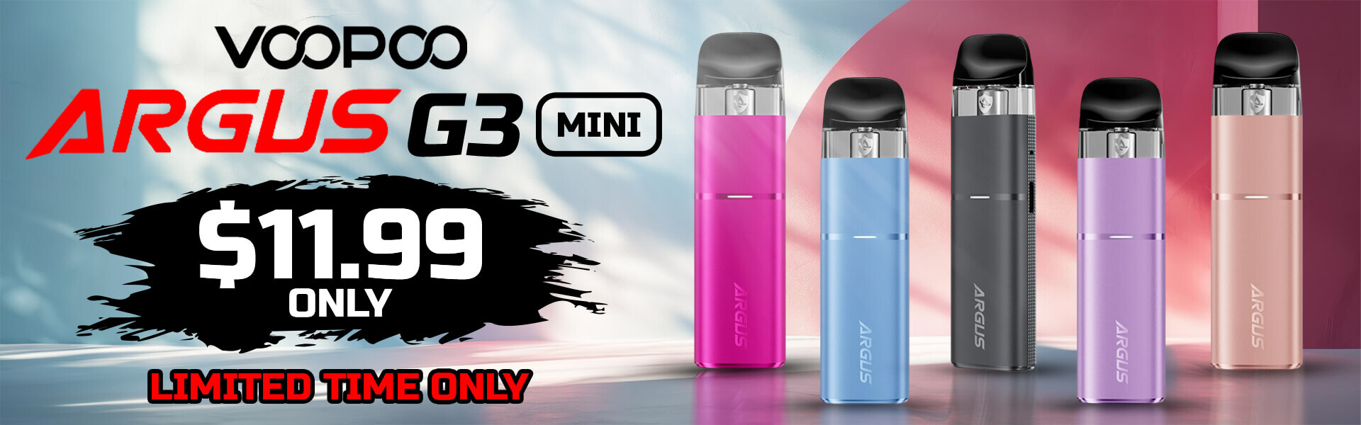 Price Decreased - VooPoo ARGUS G3 Mini Pod Kit Bundle