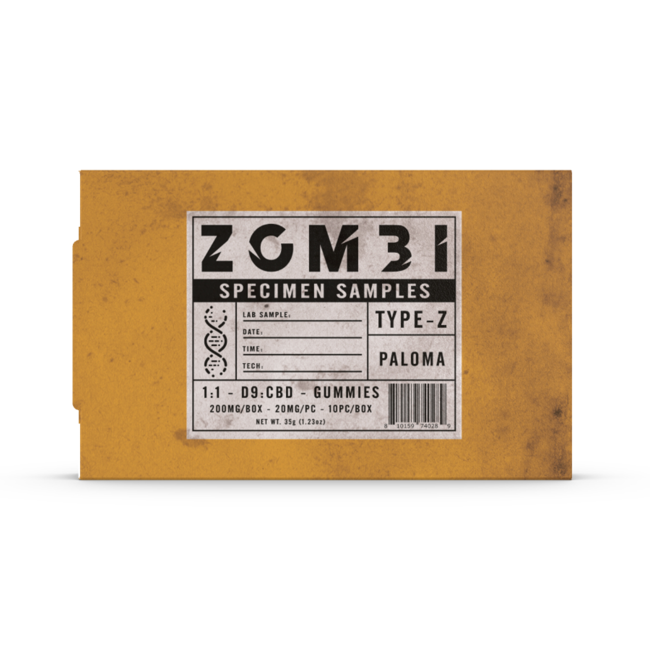 Zombi Specimen Sample Type Z 1:1 D9 CBD Gummies 200MG | EcmVape
