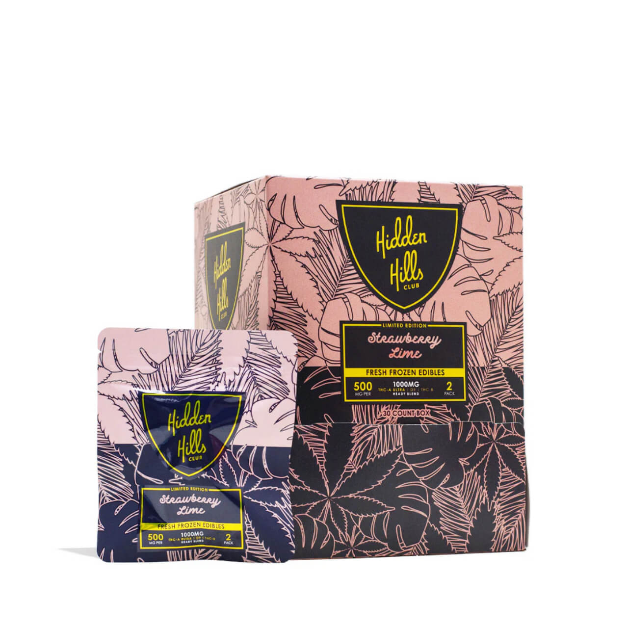 Hidden Hills Club Heady Blend Fresh Frozen Edibles - 1000MG 30PK