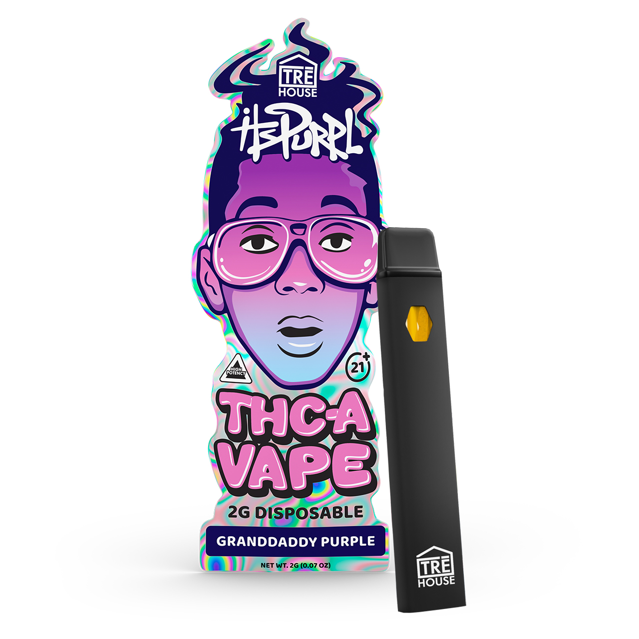 Best TRĒ House itsPurpl THC-A Disposable Vape