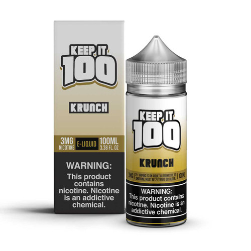 Keep it 100 Krunch Synthetic Nicotine 100ml E-Juice (FTC)