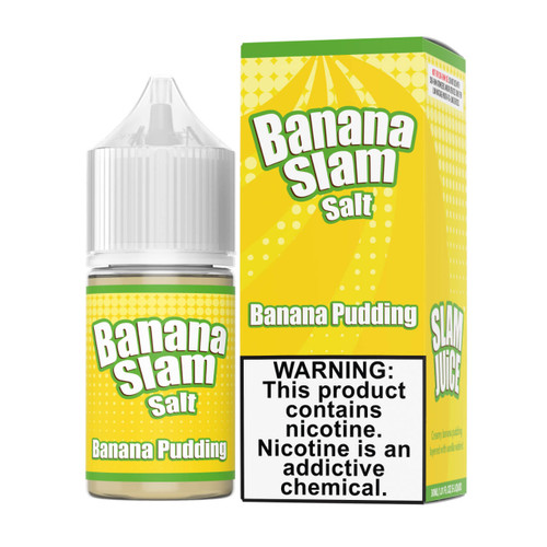 Banana Slam Banana Pudding Nic Salt E-Juice 30ml ECigMafia Banana Slam Banana Pudding Nic Salt E-Juice 30ml ECigMafia