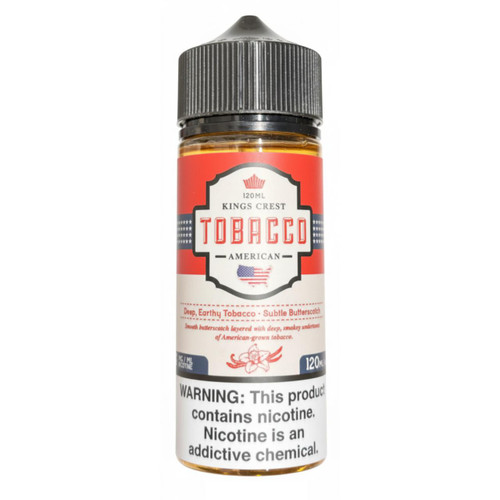 King's Crest American Tobacco Vape Juice 120ml – Shop at ECigMafia