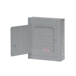 Cutler-Hammer BR BR816L125SDP Load Center, 125 A, 8 -Space, 16 -Circuit, Main Lug, NEMA 1 Enclosure, Light Gray available at Hep Sales & North Main Lumber image number 1