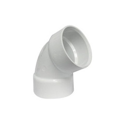 IPEX 192603L Pipe Elbow, 3 in, Hub, 60 deg Angle, PVC, White, SCH 40 Schedule available at Hep Sales & North Main Lumber image number 1