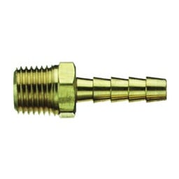 Tru-Flate 21-147 Air Hose Fitting, 3/8 in, MNPT x Barb, Brass available at Hep Sales & North Main Lumber image number 1
