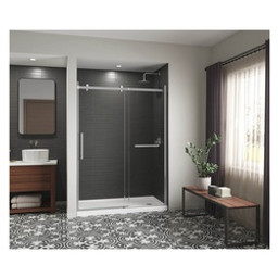 MAAX Icon Series 141442-L-000-00 Shower Base with Left Drain, 60 in L, 30 in W, 4-1/4 in H, Acrylic, White available at Hep Sales & North Main Lumber image number 1