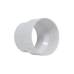 Canplas 193036 Sewer Adapter Coupling, 4 x 3 in, Hub, PVC, White available at Hep Sales & North Main Lumber image number 1