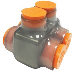 Morris Products Inc 97392 Insulated Multi-Cable Connector, 6 AWG to 250 kcmil Wire, 2-Pole, Clear available at Hep Sales & North Main Lumber image number 1