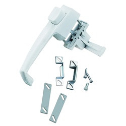 Wright Products V333WH Pushbutton Latch, 3/4 to 1-1/4 in Thick