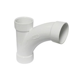 Canplas 194303 Combination Tee Pipe Wye, 3 in, Hub, PVC, White, SCH 40 Schedule available at Hep Sales & North Main Lumber image number 1