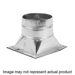 Gray Metal 163AD-SQ Side Takeoff With Adhesive Square Base and Damper, 8 in Duct available at Hep Sales & North Main Lumber image number 1